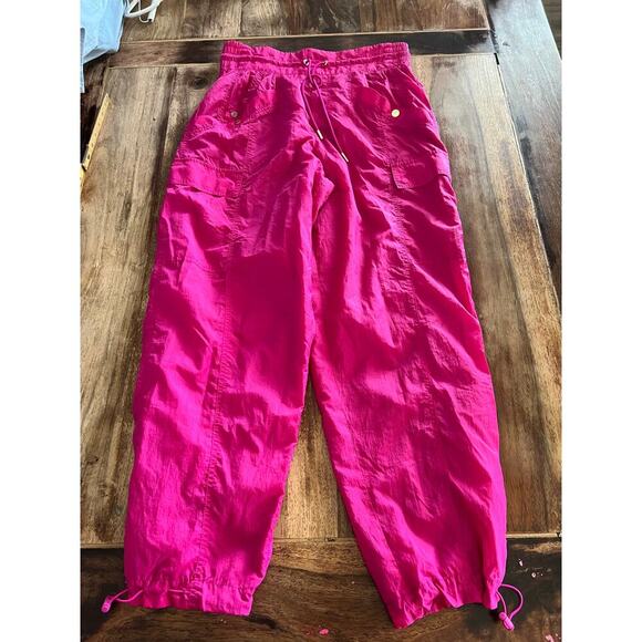 Athleta × Alicia Keys Women's Pink High Waist Utility Pants Size 8 - Picture 1 of 7